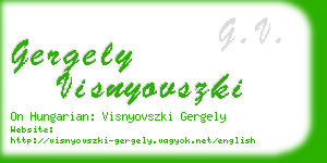 gergely visnyovszki business card